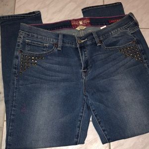 NWOT Lucky Brand Studded Capri Jeans